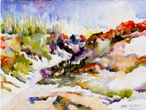 Dunes in Clouds and Color