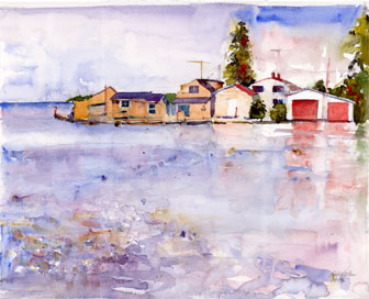 Harbor at
                Dawn