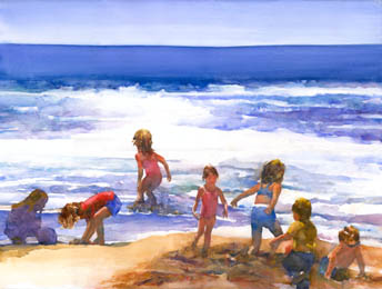 Kids at Stinson Beach